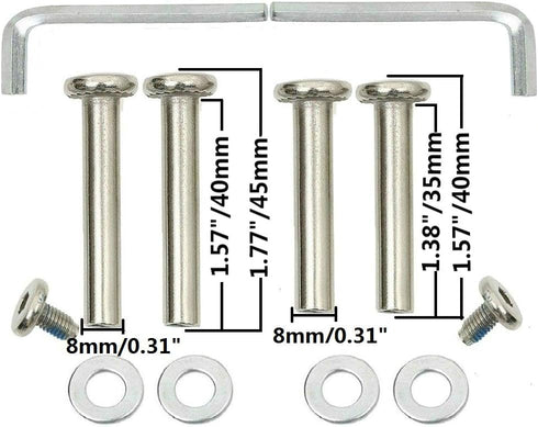ORO 1 Pair Luggage Wheels Replacement 60mm Case Wheels with 8mm(0.31") Bearings Wheels for Suitcase and Inline Outdoor Skate and Caster Board (60 ...